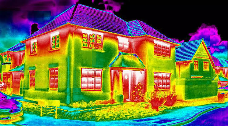 Thermal imaging used during a property inspection